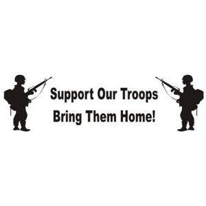 Bring Troops Home Bumper Sticker