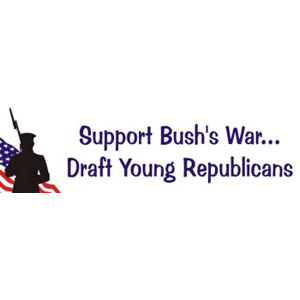 Draft Republicans Bumper Sticker