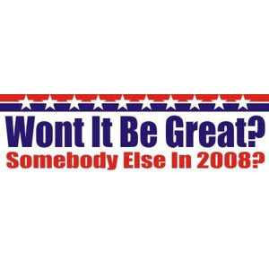 Somebody Else - Bumper Sticker