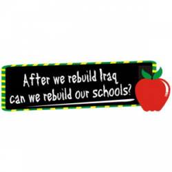 Rebuild Schools - Bumper Sticker