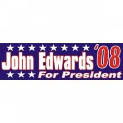 John Edwards For President - Bumper Sticker