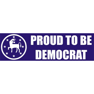 Proud To Be Democrat Bumper Sticker