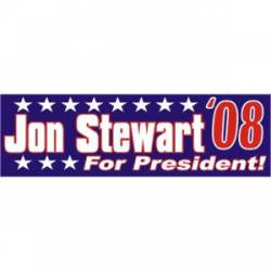 Jon Stewart For President - Bumper Sticker