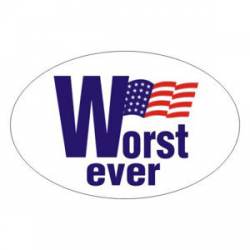 Worst Ever - Oval Sticker