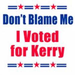Voted For Kerry - Static Cling