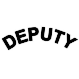 Deputy Helmet Rocker Crescent - Decal