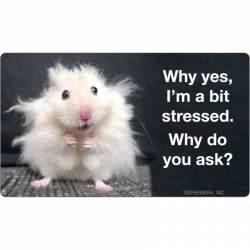 Why Yes I'm A Bit Stressed Why Do You Ask? - Vinyl Sticker