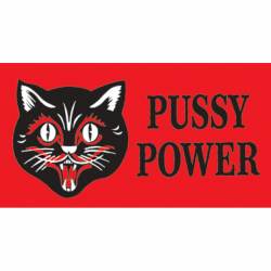 Cat Pussy Power - Vinyl Sticker