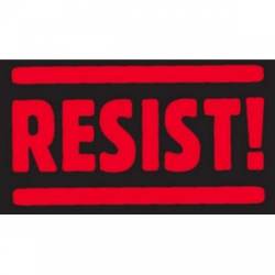RESIST! Red & Black - Sticker