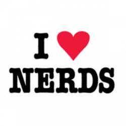 I Love Nerds - Sticker