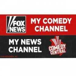 Fox News My Comedy Channel Comedy Central My News Channel - Sticker