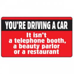 You're Driving A Car - Sticker