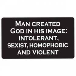 Man Created God - Sticker