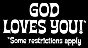 God Loves You - Sticker