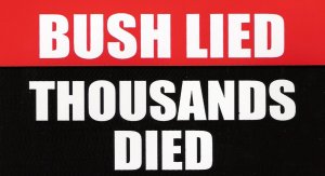 Bush Lied - Sticker