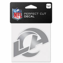 Los Angeles Rams 2020 Logo - 4x4 Silver Die Cut Decal