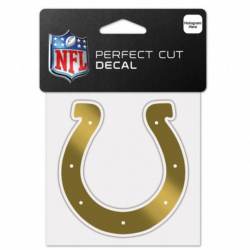 Indianapolis Colts - 4x4 Gold Metallic Die Cut Decal