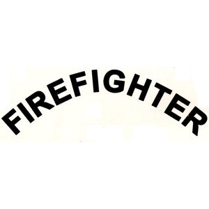 Firefighter Helmet Rocker Crescent - Decal