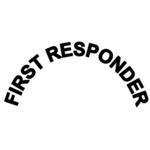 First Responder Helmet Rocker Crescent - Decal