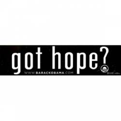 Got Hope Black - Bumper Sticker