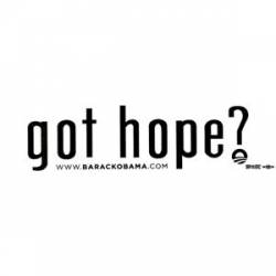 Got Hope White - Bumper Sticker