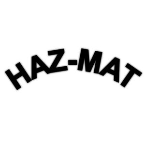 Haz Mat Helmet Rocker Crescent - Decal