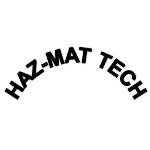 Haz Mat Tech Helmet Rocker Crescent - Decal