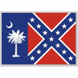South Carolina Confederate Flag - Sticker