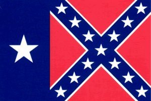 Texas Confederate Flag Sticker