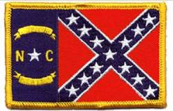 North Carolina Confederate Flag - Patch