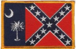 South Carolina Confederate Flag - Patch