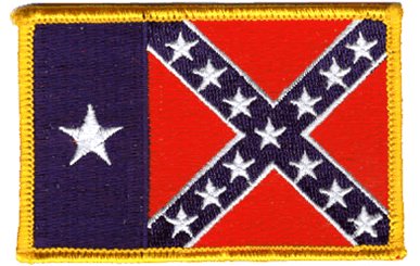 Texas Confederate Flag Patch