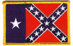 Texas Confederate Flag - Patch