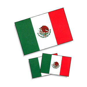Mexico Flag Temporary Tattoos