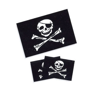 Jolly Roger Flag Temporary Tattoos