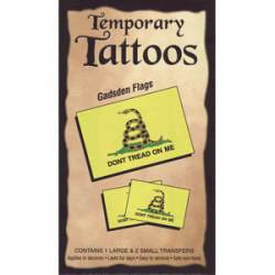 Gadsden Don't Tread On Me Flag - Temporary Tattoos