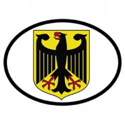 Germany Coat Of Arms - Reflective Oval Sticker