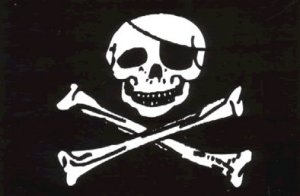 Jolly Roger Pirate Medium Sticker