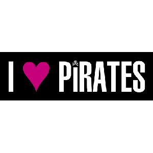 I Love Pirates Sticker