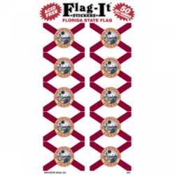 Florida State Flag - Pack Of 50 Mini Stickers
