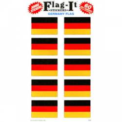 Germany Flag - Pack Of 60 Mini Stickers