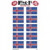 Iceland Flag - Pack Of 60 Mini Stickers