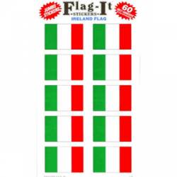 Ireland Flag - Pack Of 60 Mini Stickers