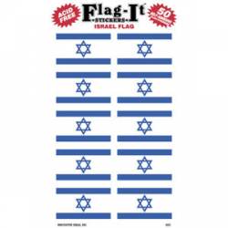 Israel Flag - Pack Of 50 Mini Stickers