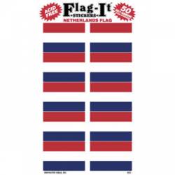 The Netherlands Flag - Pack Of 50 Mini Stickers