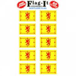 Scotland w/ Lion Flag - Pack Of 60 Mini Stickers