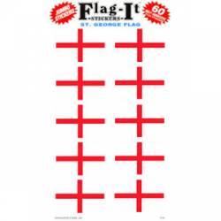 St George Flag - Pack Of 50 Mini Stickers