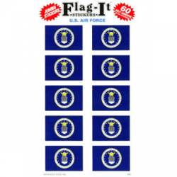 United States Air Force Flag - Pack Of 50 Mini Stickers