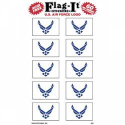 United States Air Force Logo - Pack Of 50 Mini Stickers