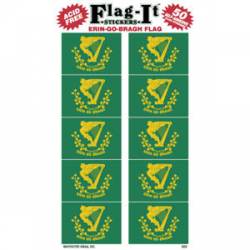 Erin Go Bragh Flag - Pack Of 50 Mini Stickers